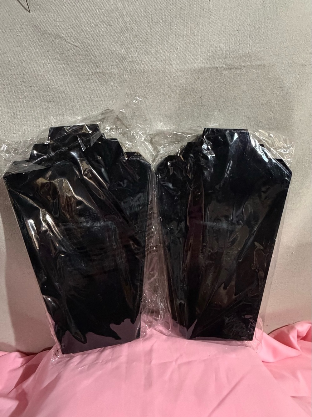 Black Jewelry Necklace Display Stands — Set of 2